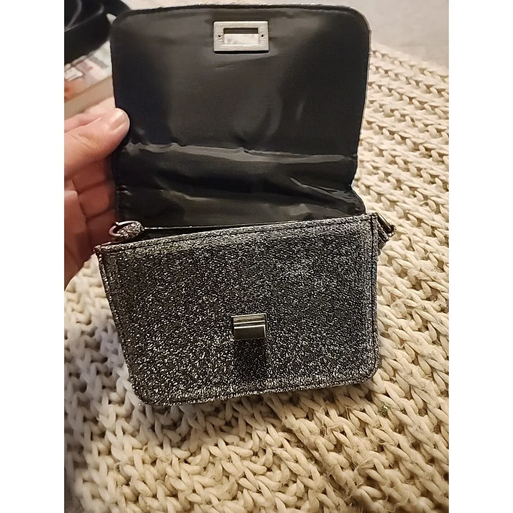 Art Class Small Crossbody Purse Silver Party Small Bag